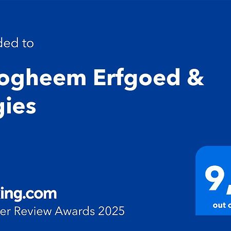Hoogheem Erfgoed & Logies Villa Nieuwolda-Oost Kültér fotó